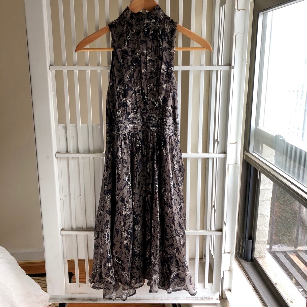 Zara silk midi dress in EUC